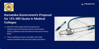 Karnataka Government Proposes for 15% NRI Quota in Medical Colleges; Check Details Here